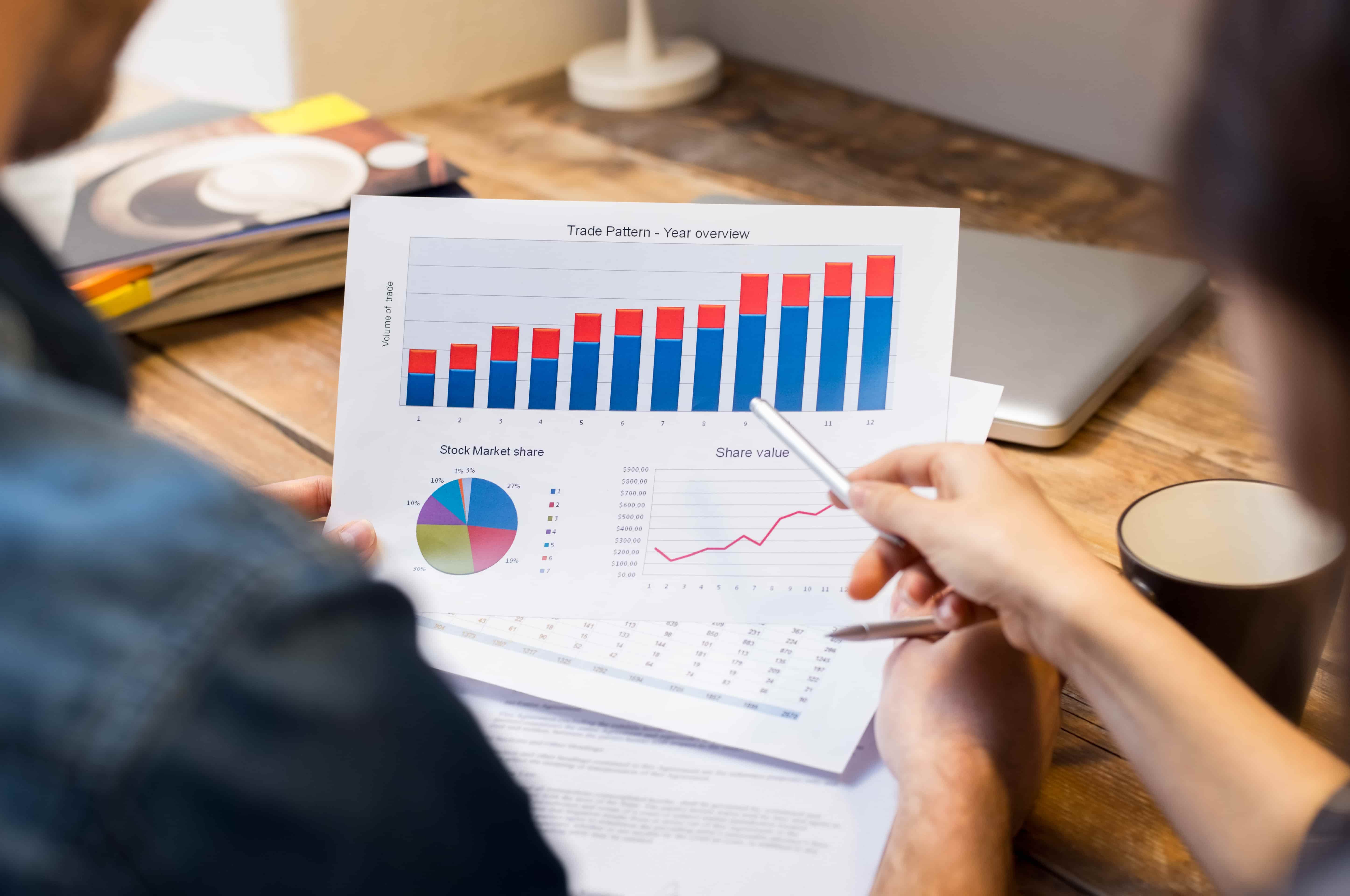 Retirement planning charts and graphs showing compound interest calculations and investment growth for South African retirement planning